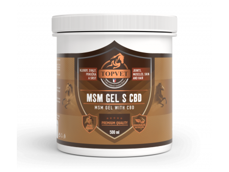 MSM gél s CBD Topvet 500 ml